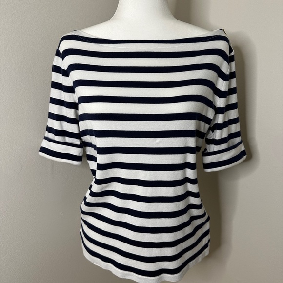 Lauren Ralph Lauren Tops - Women’s Ralph Lauren Striped Top Short Sleeve